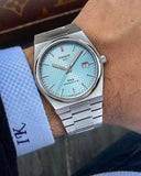 Tissot T137.207.11.351.00 PRX Powermatic 80 Men's Watch – Ice Blue Dial & Silver Steel Strap