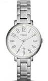 Fossil ES3969 Jacqueline Women's Watch – White Dial & Silver Steel Bracelet