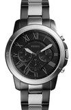 Fossil FS5269 Grant Chronograph Men's Watch – Black Dial & Two-Tone Steel Bracelet