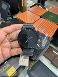 Fossil FS5308 The Minimalist Men's Watch – Black Dial & Black Steel Strap