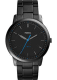 Fossil FS5308 The Minimalist Men's Watch – Black Dial & Black Steel Strap