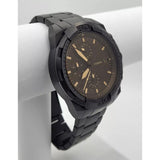 Fossil FS5851 Bronson Chronograph Men’s Watch – Black Dial with Black Steel Strap
