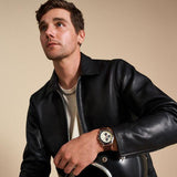 Fossil FS6042 Sport Tourer Men’s Chronograph Watch – White Dial with Brown Leather Strap