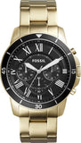 Fossil FS5267 Inscription Automatic Men's Watch – Black Dial & Gold Steel Bracelet