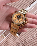 Guess GW0552L2 Fusion Chronograph Women’s Watch – Gold Dial & Gold Steel Strap