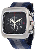 Gucci YA131203 Coupe Chronograph Men's Watch – Blue Dial & Two-Tone NATO Strap