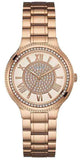 Guess W0637L3 Madison Diamonds Women's Watch – White Dial & Rose Gold Steel Bracelet