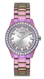Guess GW0111L5 Sparkler Women’s Watch – Silver Dial & Purple Steel Strap