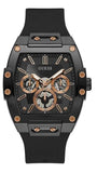 Guess GW0203G8 Phoenix Men's Watch – Black Dial & Black Silicone Strap with Multifunction