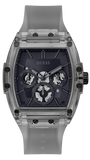 Guess GW0203G9 Phoenix Multifunction Men’s Watch – Black Dial & Grey Silicone Strap