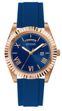 Guess GW0335G2 Connoisseur Analog Men's Watch – Blue Dial & Blue Silicone Strap