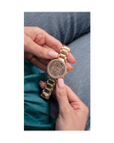 Guess Solstice Diamonds Rose Gold Dial Rose Gold Steel Strap Watch for Women - GW0403L3