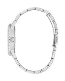 Guess Glitter Burst Diamonds Blue Dial Silver Steel Strap Watch for Women - GW0405L1