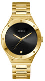 Guess GW0427G2 Scope Men's Watch – Black Dial & Gold Steel Strap with Quartz Movement