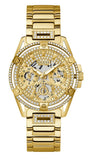 Guess GW0464L2 Queen Women's Watch – Gold Dial & Gold Steel Strap with Quartz Movement