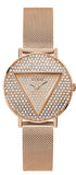 Guess GW0477L3 Iconic Diamonds Quartz Women's Watch – Rose Gold Dial & Rose Gold Mesh Bracelet