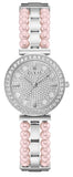 Guess GW0531L1 Gala Diamonds Women's Watch – Silver Dial & Two-Tone Steel Strap
