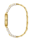 Guess Gala Diamonds Gold Dial Two Tone Steel Strap Watch for Women - GW0531L2