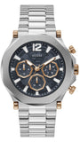 Guess GW0539G1 Edge Chronograph Men’s Watch – Black Dial & Silver Steel Strap