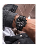 Guess GW0539G3 Edge Chronograph Men’s Watch – Black Dial & Black Steel Strap