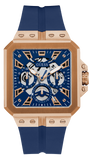 Guess GW0637G3 Leo Chronograph Men’s Watch – Blue Dial & Blue Silicone Strap
