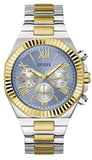 Guess GW0703G3 Equity Analog Men's Watch – Blue Dial & Two-Tone Steel Bracelet