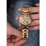 Guess Altitude Multifunction Gold Dial Gold Steel Strap Watch for Men - GW0434G1