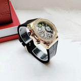 Guess GW0553L4 Fusion Chronograph Women’s Watch – Black Dial & Black Leather Strap