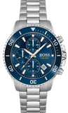 Hugo Boss 1513907 Admiral Men's Watch – Blue Dial & Silver Steel Bracelet