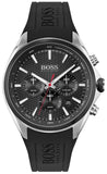 Hugo Boss 1513855 Distinct Quartz Men's Watch – Black Dial & Black Rubber Strap
