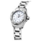 Tag Heuer Aquaracer Professional 200 Quartz Diamond Mother of Pearl Dial Silver Steel Strap Watch for Women - WBP1416.BA0622