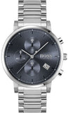 Hugo Boss 1513779 Integrity Quartz Men's Watch – Blue Dial & Silver Steel Strap