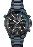 Hugo Boss 1513824 Globetrotter Quartz Men's Watch – Black Dial & Black Steel Strap