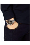 Hugo Boss Ikon Black Dial Silver Steel Strap Watch for Men - 1512965