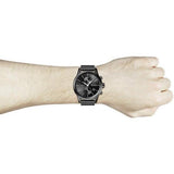 Hugo Boss Associate Black Dial Black Mesh Bracelet Watch for Men - 1513769