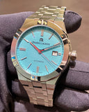 Maurice Lacroix AI6008 Aikon Automatic Limited Summer Edition Men’s Watch – Blue Dial & Silver Steel Strap