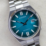 Citizen Tsuyosa NJ0151-88X Men's Automatic Watch – Blue Dial with Silver Steel Strap