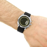 Gucci Grip Chronograph Black Dial Black Rubber Strap Watch For Men - YA157301