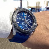 Tag Heuer Formula 1 Chronograph Men's Watch CAZ101AV.FT8077 – Blue Dial with Blue Rubber Strap