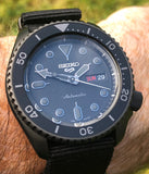 Seiko 5 Sports SRPD79K1 Automatic Men's Watch – Black Dial & Black NATO Strap