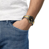 Tissot T120.210.22.051.00 Seastar 1000 Women's Watch – Black Dial & Two-Tone Steel Strap