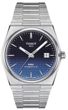 Tissot T137.407.11.051.01 Powermatic 80 Men's Watch – Gradient Blue Dial & Silver Steel Strap
