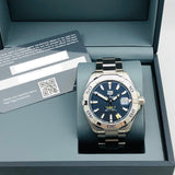 Tag Heuer Aquaracer Automatic Men's Watch WBD2112.BA0928 – Blue Dial with Silver Steel Strap