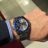 Tag Heuer Formula 1 Gulf Chronograph Blue Dial Silver Steel Strap Watch for Men - CAZ101AT.BA0842