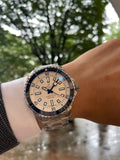 Breitling Superocean Automatic 42 White Dial Green Silver Steel Strap Watch for Men - A17375E71G1A1