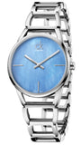 Calvin Klein K3G2312N Stately Quartz Women's Watch – Blue Mother of Pearl Dial & Silver Steel Bracelet
