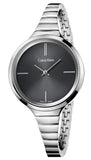 Calvin Klein K4U23121 Lively Quartz Women's Watch – Black Dial & Silver Steel Bracelet