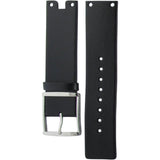 Calvin Klein Glam Transparent Dial Black Leather Strap Watch for Women - K9423107
