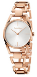 Calvin Klein K3G23626 Stately Quartz Women's Watch – White Dial & Rose Gold Stainless Steel Strap