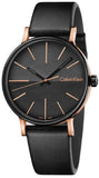 Calvin Klein K7Y21TCZ Boost Men's Watch – Black Dial & Black Leather Strap